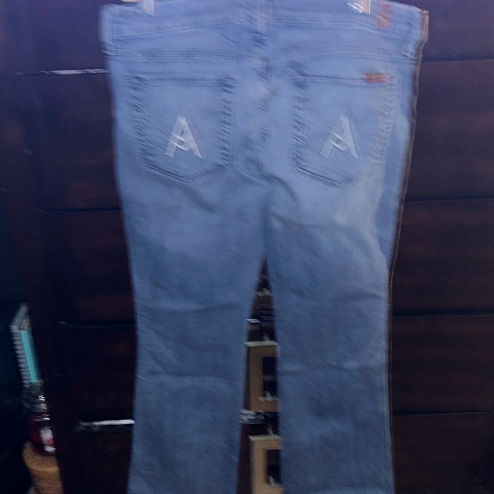 All mankind 7seven jeans size 31 blue denim with stretch like new great deal